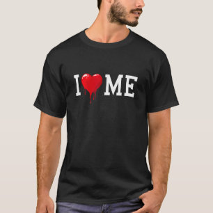 T-shirt Red Bloody Heart Graphic I Love Me