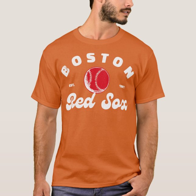 T-shirt Red Boston Sox Rétro (Devant)