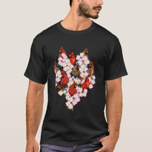 T-shirt Red Cardinal Bird Oiseaux Watchers