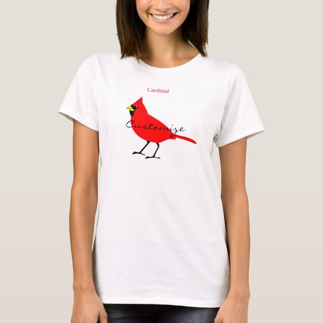 T-shirt Red Cardinal Bird Thunder_Cove (Devant)