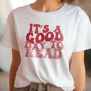 T-shirt Red C'est un bon jour pour lire le livre Lover