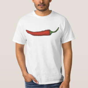 T-shirt Red Chile Pepper Peppers Hot Spicy Tee