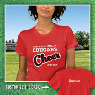 T-shirt Red Creekside Park Cougars Cheer 2023-2024