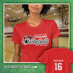 T-shirt Red Creekside Park Cougars Volleyball 2023-2024