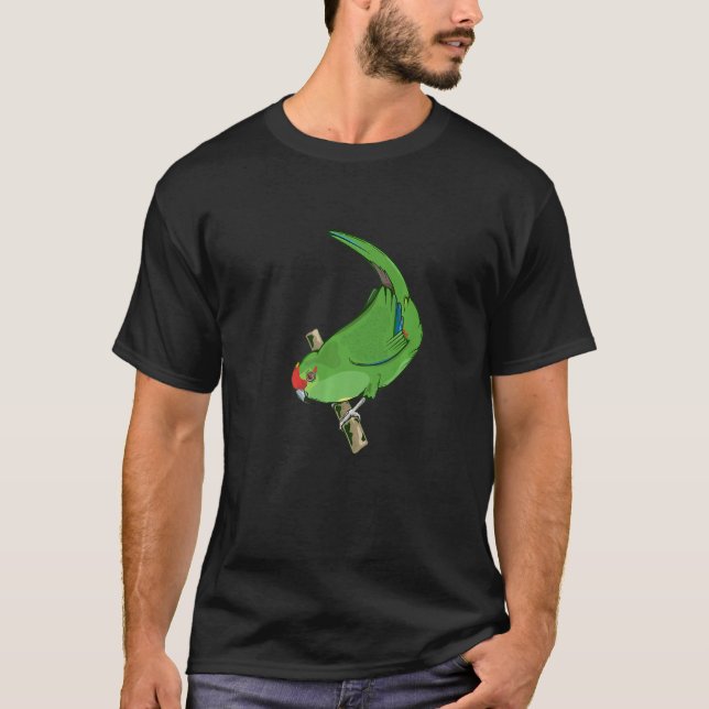 T-shirt Red crowned parakeet Kakariki (Devant)
