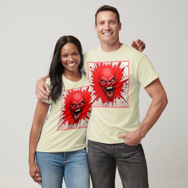 T-shirt Red Demon Fury Art (Unisexe)