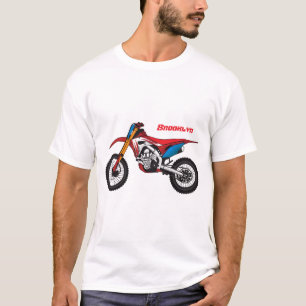 T-shirt Red dirt bike motorcycle