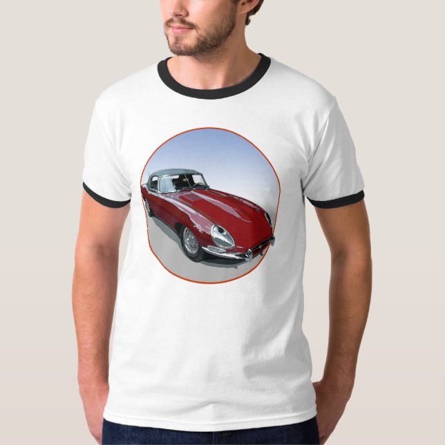 T-shirt Red E Type Roadster (Devant)