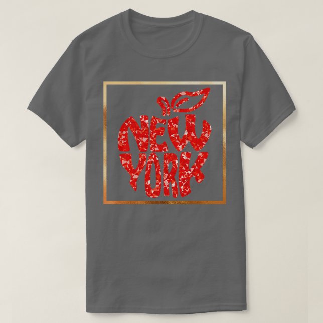 T-shirt Red Eapple New York Big Apple cadeau (Design devant)
