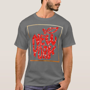 T-shirt Red Eapple New York Big Apple cadeau