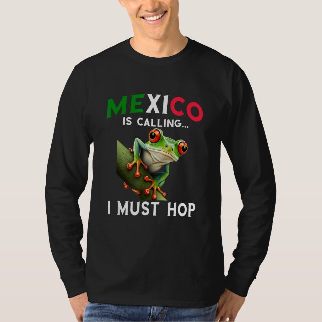 T-shirt Red Eyed Tree Frog Rainforest Amphibian Mexico Is  (Devant)