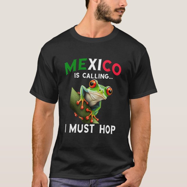 T-shirt Red Eyed Tree Frog Rainforest Amphibian Mexico Is  (Devant)