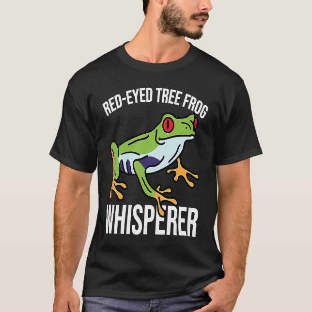 T-shirt Red Eyed Tree Frog Whisperer (Devant)
