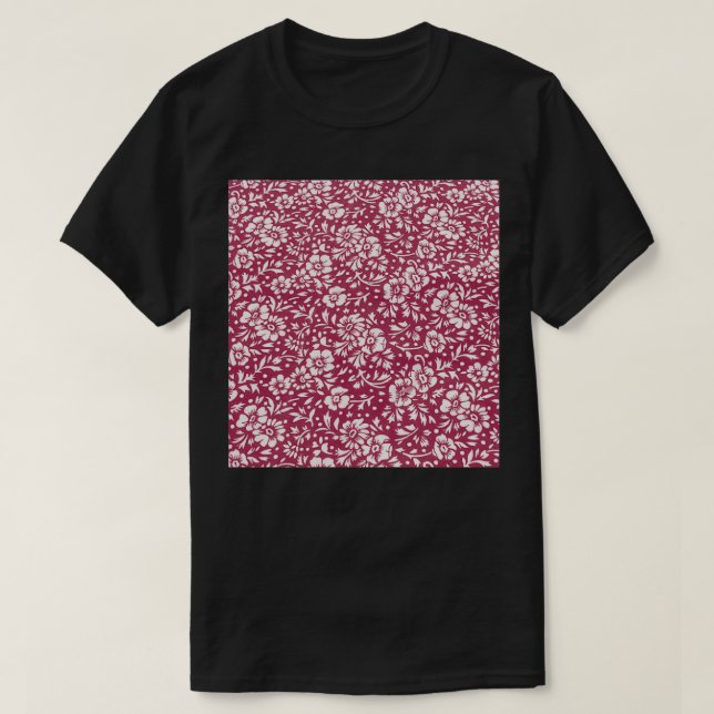 T-shirt Red Flower Design (Design devant)
