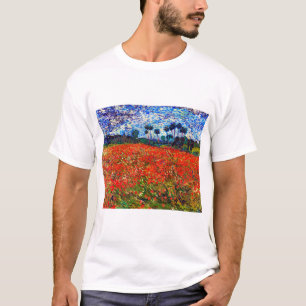 T-shirt Red Flower Field, Van Gogh