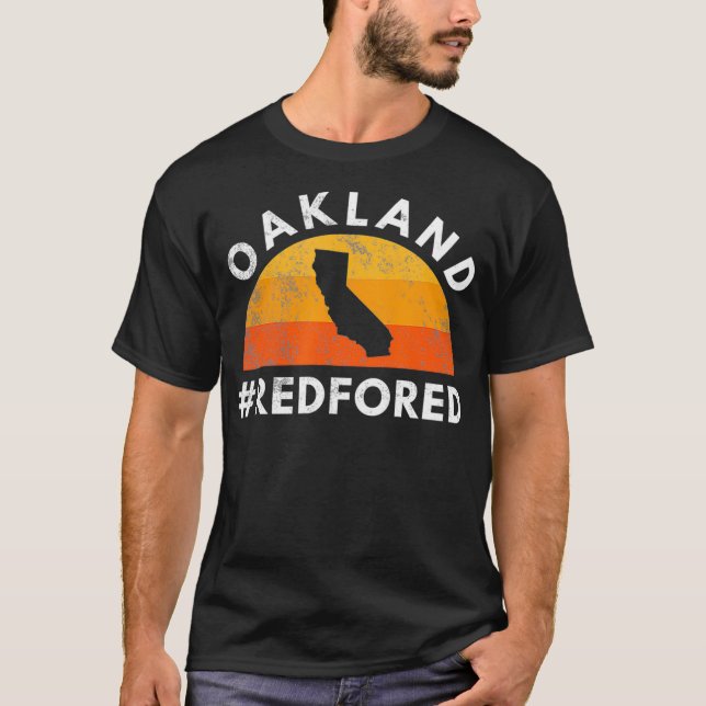 T-shirt Red For Ed Oakland California Teacher Public Ed (Devant)