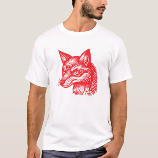 T-shirt Red Fox Head