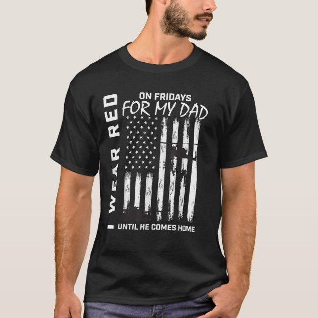 T-shirt Red Friday Deployé Papa Militaires Soldats US (Devant)