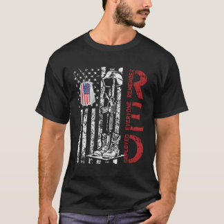 T-shirt Red Friday Militaire Déployé Armée Soldat Us Drape