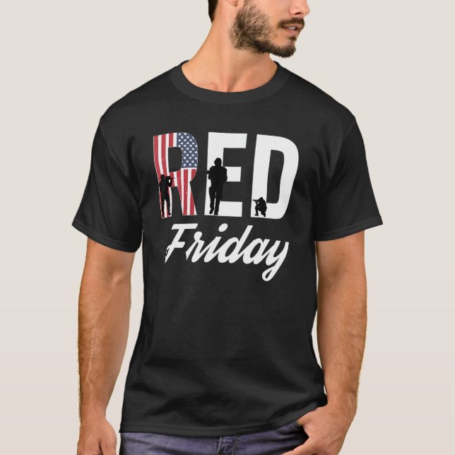 T-shirt Red Friday R.E.D. Rappelez-vous tous déployé Chemi (Devant)