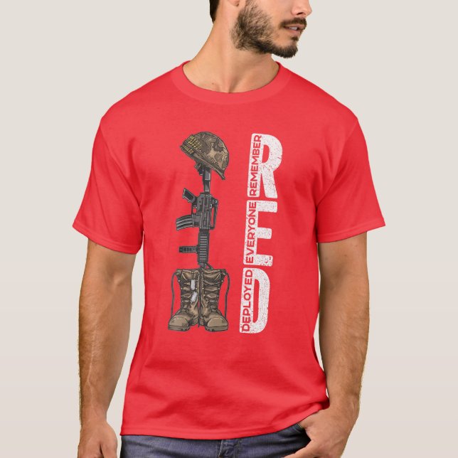 T-shirt RED Friday Souvenez-vous de tous ceux qui ont dépl (Devant)