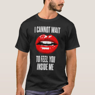 T-shirt Red Full Lips Graphic Evil Girl