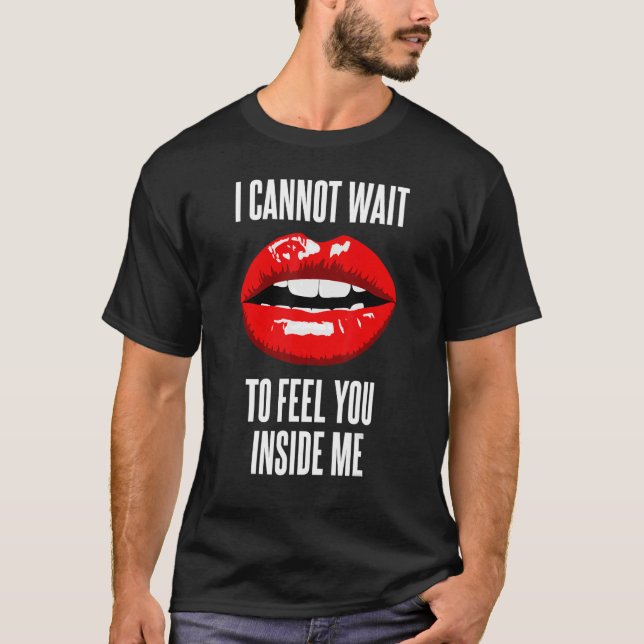 T-shirt Red Full Lips Graphic Evil Girl (Devant)
