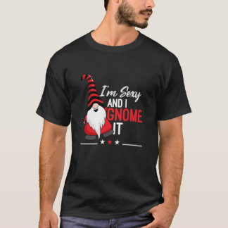 T-shirt Red Gnome Je suis sexy et je le sais bien