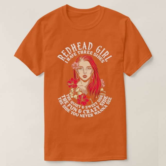 T-shirt Red Hair Woman Idée cadeau par sandmore (Design devant)