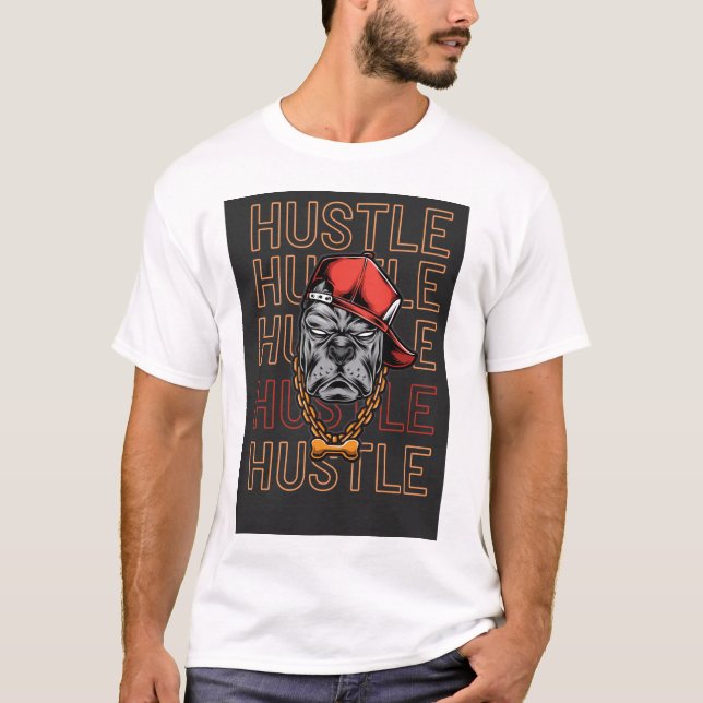T-shirt  Red Hat Mad Dog Hustle  (Devant)