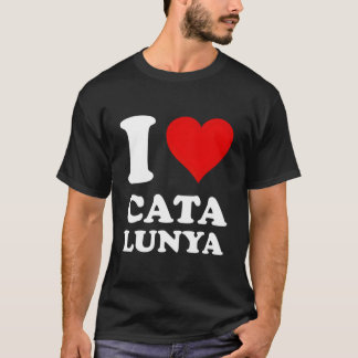 T-shirt Red He I Love Catalunya