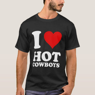 T-shirt Red He I Love Hot Cow