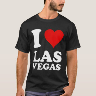 T-shirt Red He I Love Las Vegas