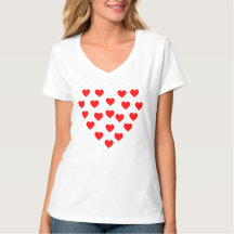 T-shirt Red Heart Love