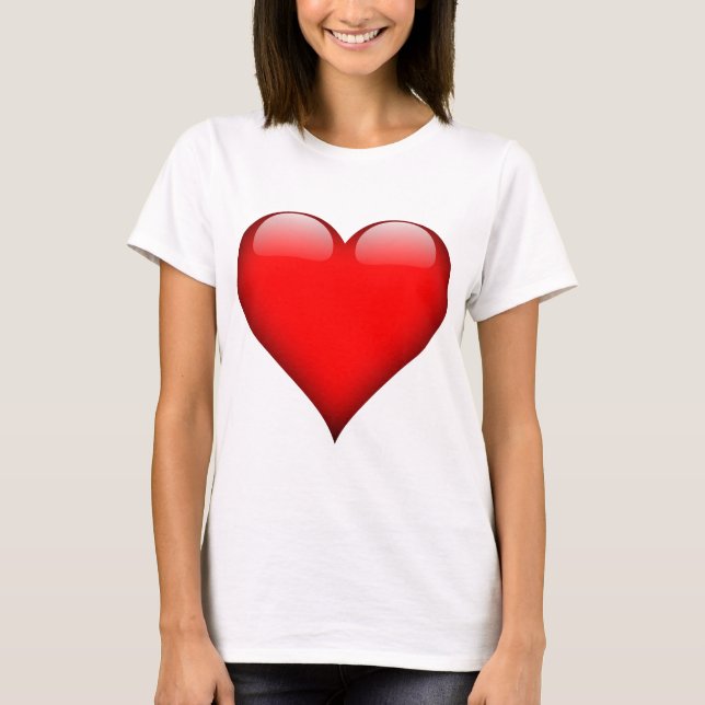 T-shirt Red Heart Love (Devant)