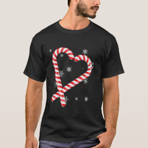 T-shirt Red heart Love Père Noël Sucre de canne Correspond