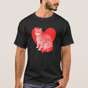 T-shirt Red Heart mignon animal de compagnie meilleur ami 