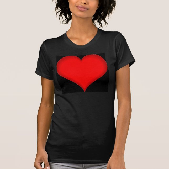 T-shirt red_heart_on_black_field (Devant)
