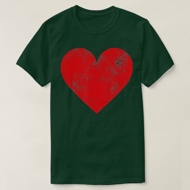T-shirt Red Heart  Women Men Kids Love Cute Valentines Day (Design devant)