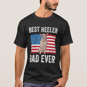 T-shirt Red Heeler Papa Australian Cattle Amoureux des chi