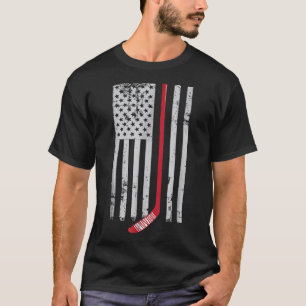 T-shirt Red Hockey Stick