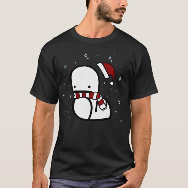 T-shirt Red Holiday Dino Worm (Devant)