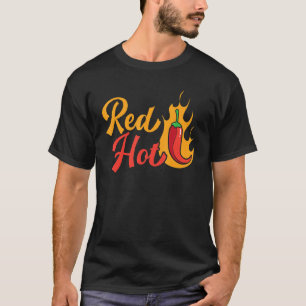 T-shirt Red Hot Chili Flavor épicé Food Chipotle Squad