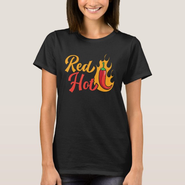 T-shirt Red Hot Chili Flavor épicé Food Chipotle Squad (Devant)