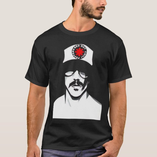 T-shirt Red Hot Chili Peppers – Anthony Kiedis Silhouette  (Devant)