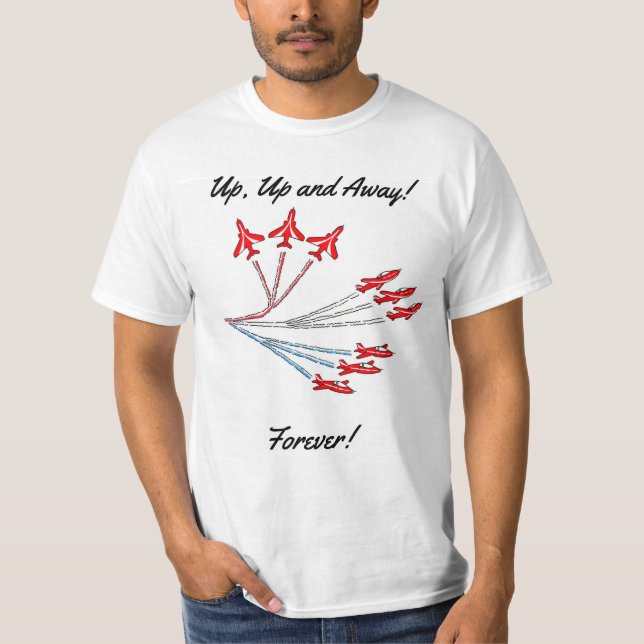 T-shirt Red Jet Planes (Devant)