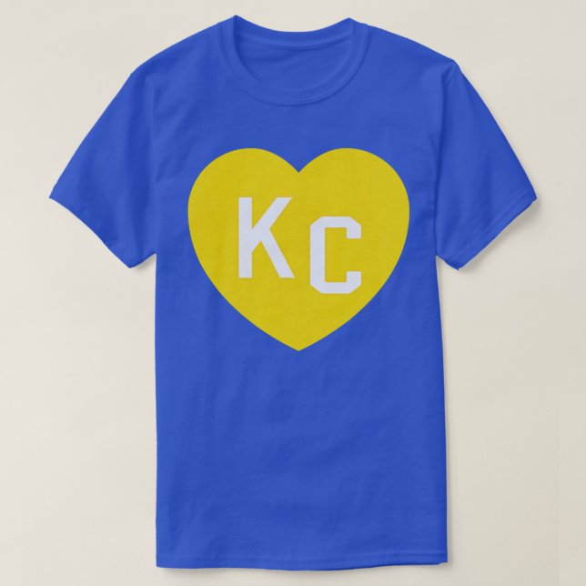 T-shirt Red Kansas City Heart Kc Heart Love KC Initiales R (Design devant)