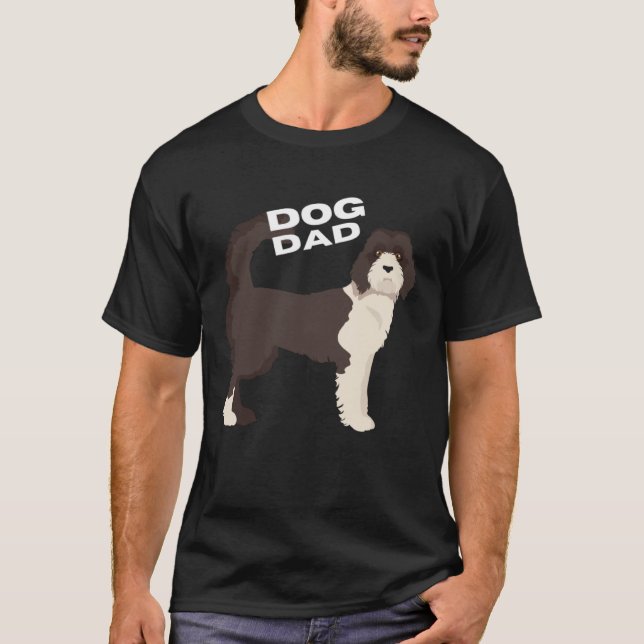 T-shirt Red Labradoodle Dog Dad (Devant)