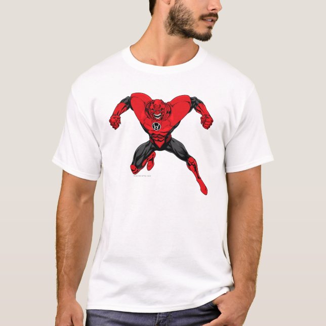 T-shirt Red Lanterne Corps - Rage Jump 1 (Devant)