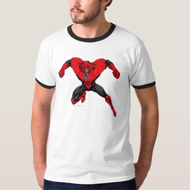T-shirt Red Lanterne Corps - Rage Jump 1 (Devant)
